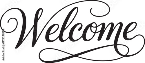 Welcome calligraphy