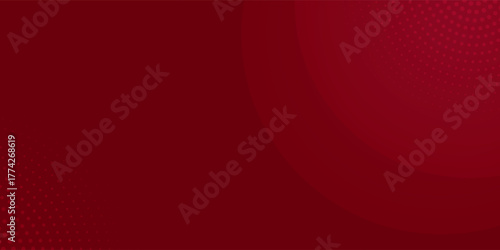 Abstract red grunge background, light and shadow on the backdrop with dimensions, hot tone wall modern red best vector