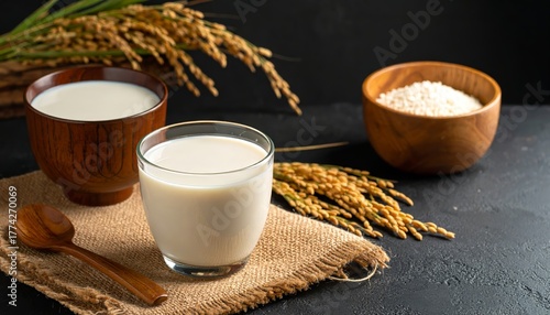 Authentic Firefly Makgeolli Still Life Composition, Capturing Traditional Korean Refreshments