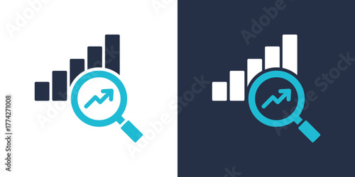 Analysis Icon. Flat Style Vector Illustration 