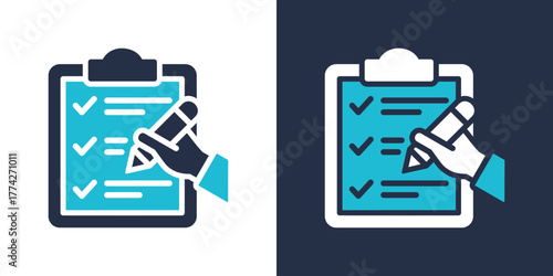 Evaluation Icon. Flat Style Vector Illustration 