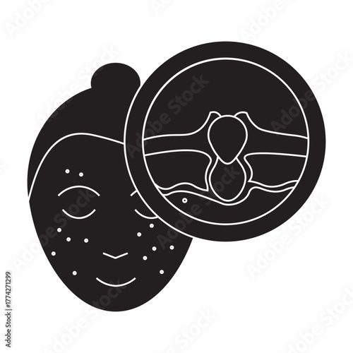 Pimple Skin Problem glyph icon