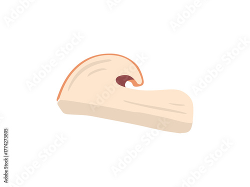 Sliced Mushroom Illustration

