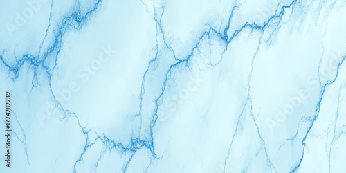 Abstract blue marble background with gentle veins, fluid texture and mineral elegance ideal for branding, posters, wallpapers.