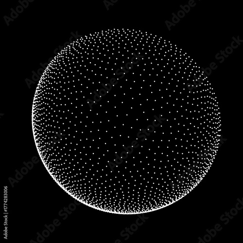 3d sphere rhinestone dazzler particle background