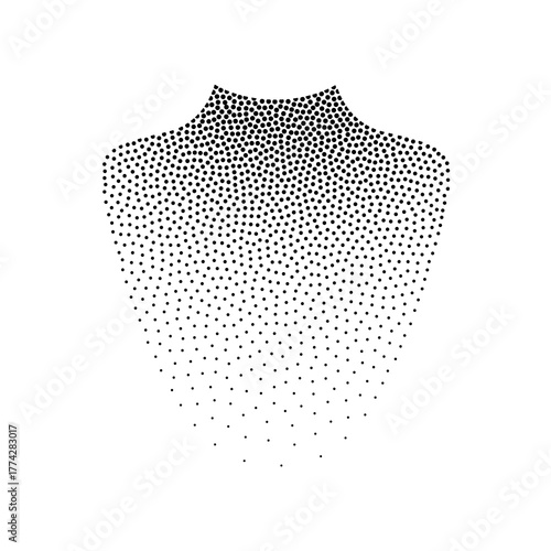 black rhinestone stipple gem necklace background