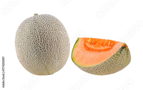 Melon isolated on transparent png