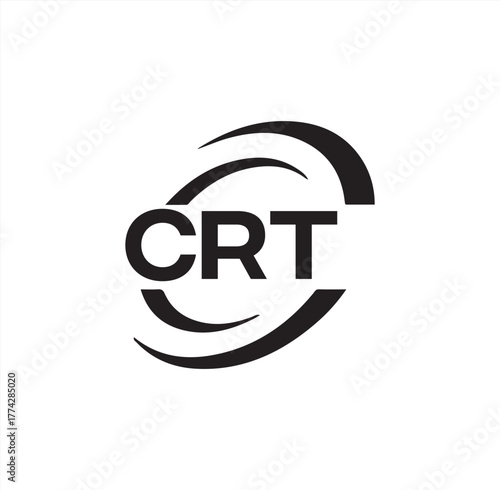 CRT set ,CRT logo. C R T design. White CRT letter. CRT, C R T letter logo design. Initial letter CRT letter logo set, linked circle uppercase monogram logo. C R T letter logo vector design.