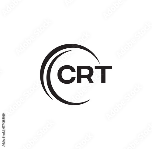 CRT set ,CRT logo. C R T design. White CRT letter. CRT, C R T letter logo design. Initial letter CRT letter logo set, linked circle uppercase monogram logo. C R T letter logo vector design.