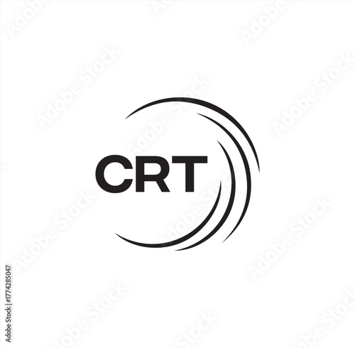 CRT set ,CRT logo. C R T design. White CRT letter. CRT, C R T letter logo design. Initial letter CRT letter logo set, linked circle uppercase monogram logo. C R T letter logo vector design.
