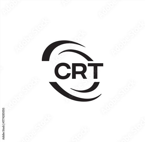 CRT set ,CRT logo. C R T design. White CRT letter. CRT, C R T letter logo design. Initial letter CRT letter logo set, linked circle uppercase monogram logo. C R T letter logo vector design.