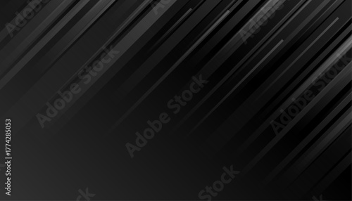 dark black background with geometric diagonal lines