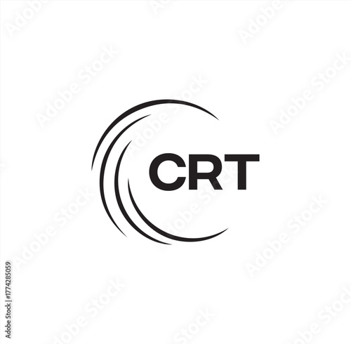 CRT set ,CRT logo. C R T design. White CRT letter. CRT, C R T letter logo design. Initial letter CRT letter logo set, linked circle uppercase monogram logo. C R T letter logo vector design.
