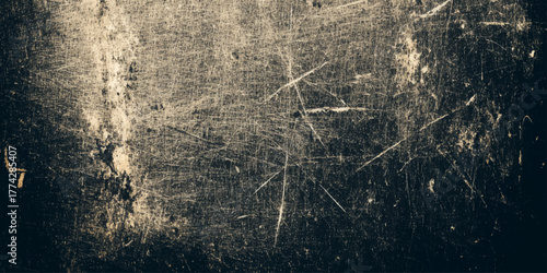 High contrast black wall textured monochrome texture that evokes a sense of age, distress, and gritty atmosphere in background.