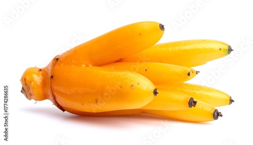 Fototapeta Naklejka Na Ścianę i Meble -  Group of vibrant, finger-like fruits against a bright white backdrop