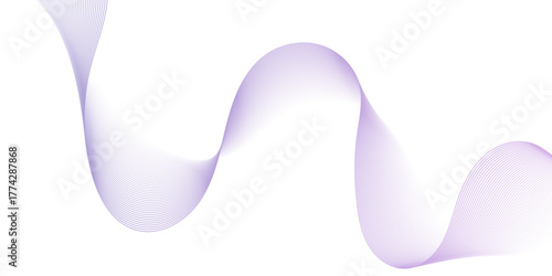 Vector gradient white flow smooth wave energy stripe business liner texture design. abstract sound make white wave the focal element. The white transparent giving it depth and a sense background	