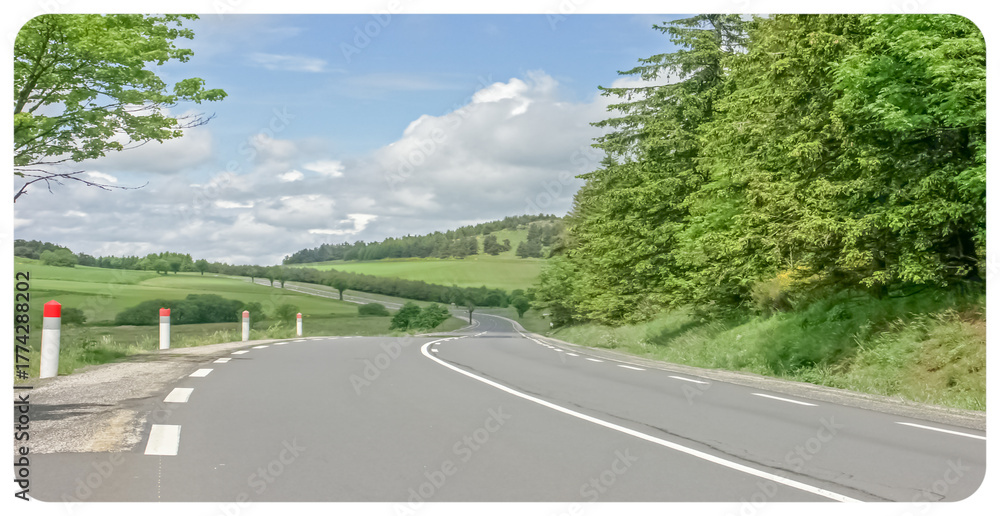 Fototapeta premium Route de campagne française 