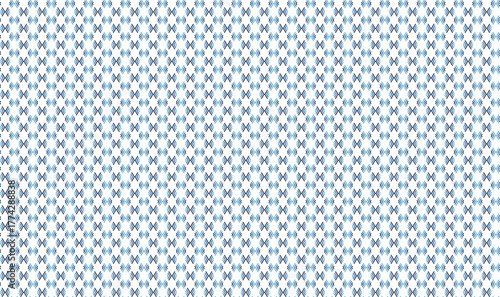 Abstract geometric seamless pattern with broken zigzag stack line in blue on white background. Vector illustration, for masculine shirt lady dress cloth cover decoration textile wallpaper all over