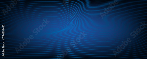 Abstract luxury blue waved glowing shapes elegance background. Striped horizontal wavy line modern pattern corporate concept for banner. poster, website, illustration, eps10