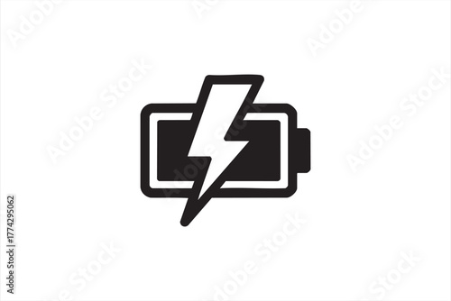 Simple black silhouette of shovel for construction, agriculture, and hardware visuals