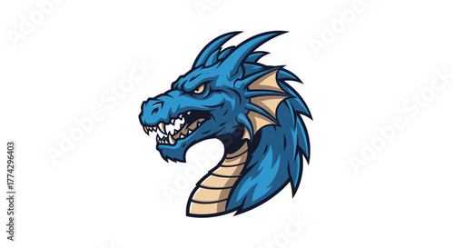 blue dragon head