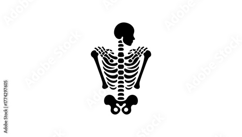 osteoporosis minimal black and white logo vector icon, orthopedic svg, pelvis svg, orthopedic vector, orthopedic logo black and white, hip bone svg, orthopedic icon free, femur bone icon, hip bone ico