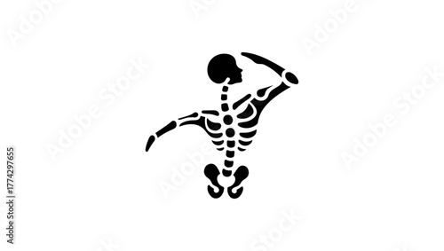 osteoporosis minimal black and white logo vector icon, orthopedic svg, pelvis svg, orthopedic vector, orthopedic logo black and white, hip bone svg, orthopedic icon free, femur bone icon, hip bone ico