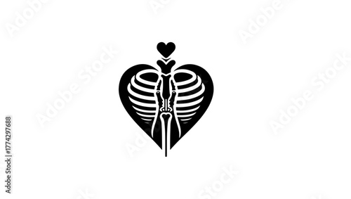 osteoporosis minimal black and white logo vector icon, orthopedic svg, pelvis svg, orthopedic vector, orthopedic logo black and white, hip bone svg, orthopedic icon free, femur bone icon, hip bone ico