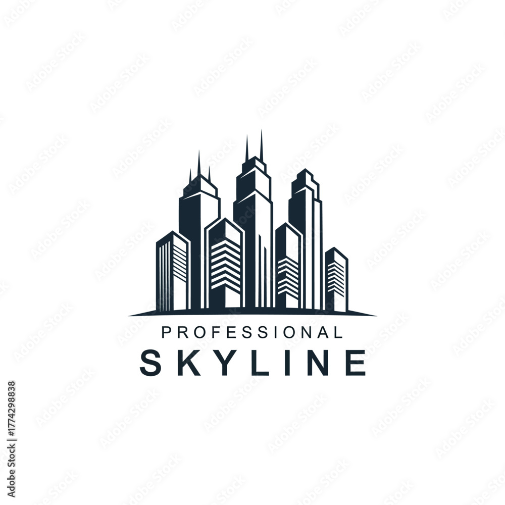 Fototapeta premium city skyline vector