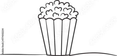 Fluffy popcorn snack food treat