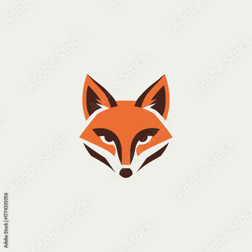 red fox vector illustration