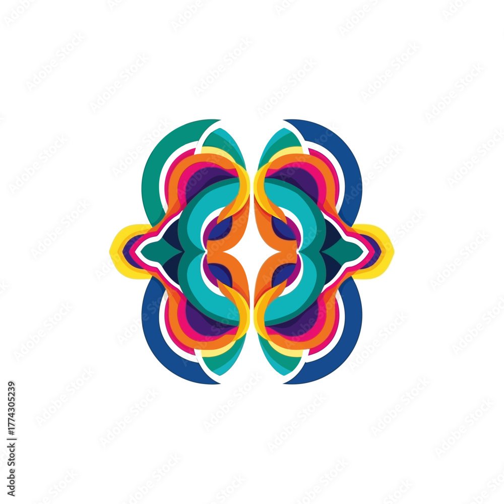 Obraz premium abstract colorful butterfly