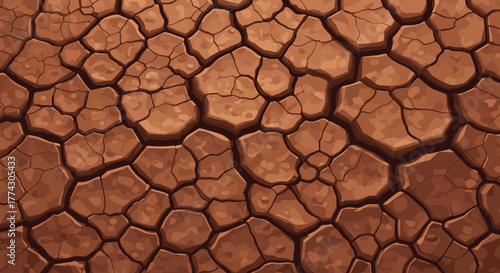 Dry Cracked Earth Texture Background Desert Arid Landscape Nature Abstract Pattern
