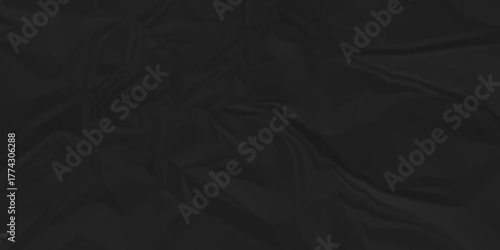 Dark black crumpled paper background. old paper wrinkle texture pattern. cardboard wrinkled arts craft and Seamless black crumpled paper.	
