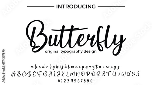 Butterfly - Elegant Script Font for Smooth Handwritten Design and Creative Typography