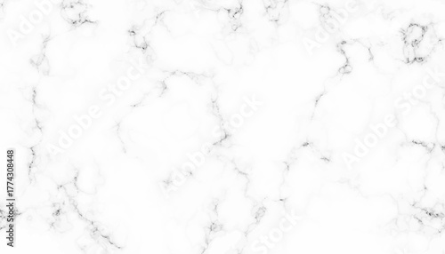 White Marble Texture with Light Gray Veins Background