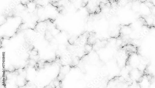 White Marble Texture with Soft Gray Veins Background Design