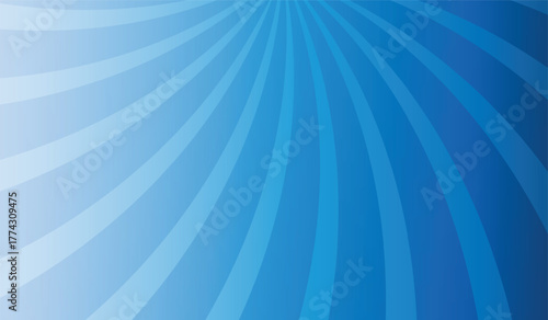 Starburst background. Sunburst rays pattern vector illustration blue and green color gradient background 