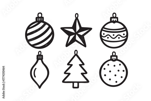 Handdrawn Illustration Christmas Decoration 