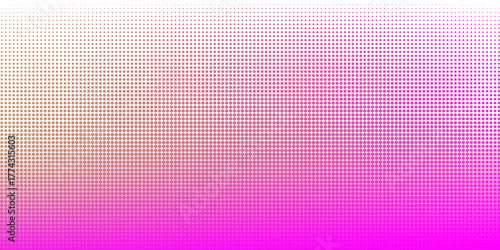 Pink orange polka dots gradient halftone background. Pop art cartoon dot texture with comic graphic design, Horizontal abstract pattern wall for cover digital technology. vector modern