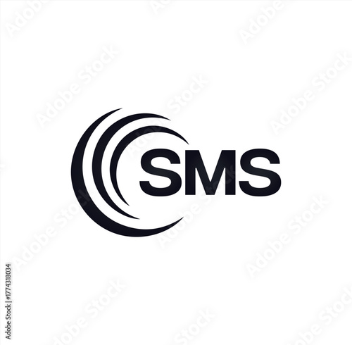 SMS set ,SMS logo. S M S design. White SMS letter. SMS, S M S letter logo design. Initial letter SMS letter logo set, linked circle uppercase monogram logo. S M S letter logo vector design.