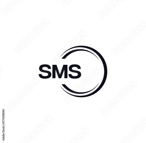 SMS set ,SMS logo. S M S design. White SMS letter. SMS, S M S letter logo design. Initial letter SMS letter logo set, linked circle uppercase monogram logo. S M S letter logo vector design.