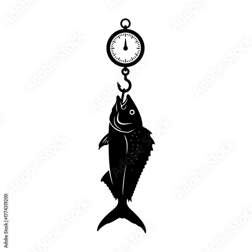 Hanging Trophy Mahi Mahi Dolphinfish Fishing Silhouette