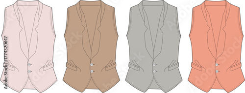 Elegant Vest Collection A Palette of Style and Sophistication, Versatile for Any Occasion