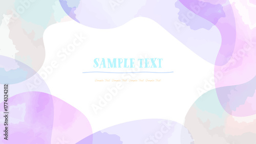 明るく眩しい冬をイメージした流体シェイプのフレーム