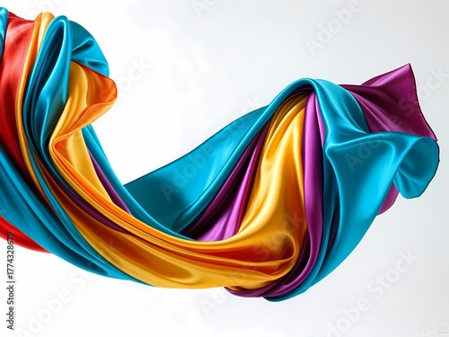 Luxurious Fabric Texture in Vibrant Colors