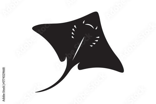 Fish silhouette vector illustration, Set of Fish silhouette vector 