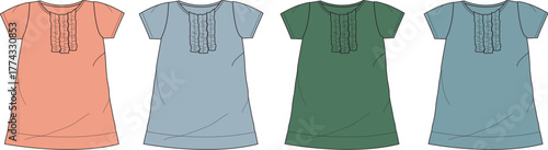 Collection of Colorful Tunics with a Casual Aesthetic