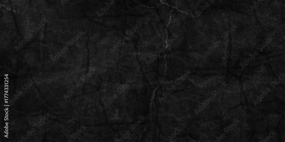 Fototapeta premium Dark black background backdrop studio, cement concrete dust surface rough crack wall texture. black old paper texture. stone marble texture. black dirty concrete wall backdrop.