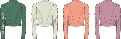 Variety of Fashionable Jackets in Different Colors for Trendy Style and Seasonal Clothing Options